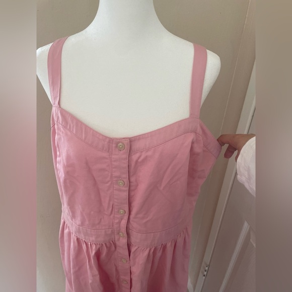NWT - Madewell Pink Fleur Bow-Back Dress - Size 14 - Picture 7 of 7